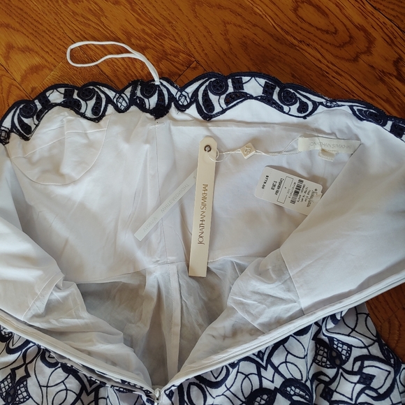 Jonathan Simkhai Scalloped Eyelet Midi Dress - Picture 7 of 8